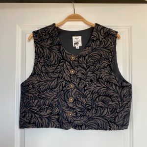 Velvet & Tapestry Design Vest - Max & Mabel’ - size L